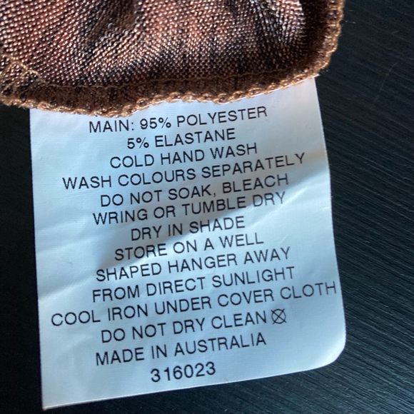 Women's THURLEY Dress Size S Brown Bronze - Picture 5 of 10